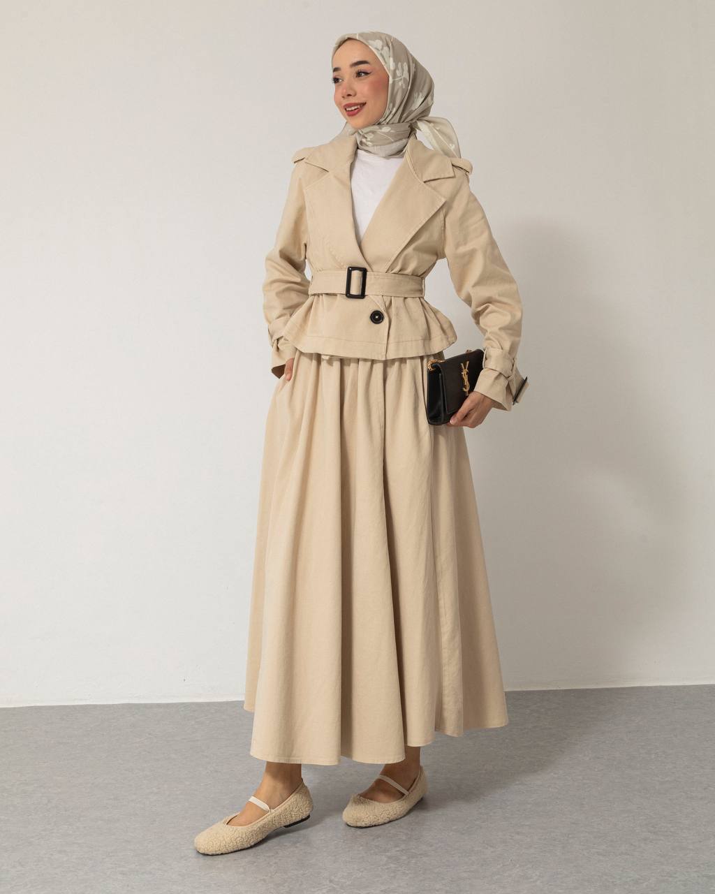 Meri 2-Teiler in Beige