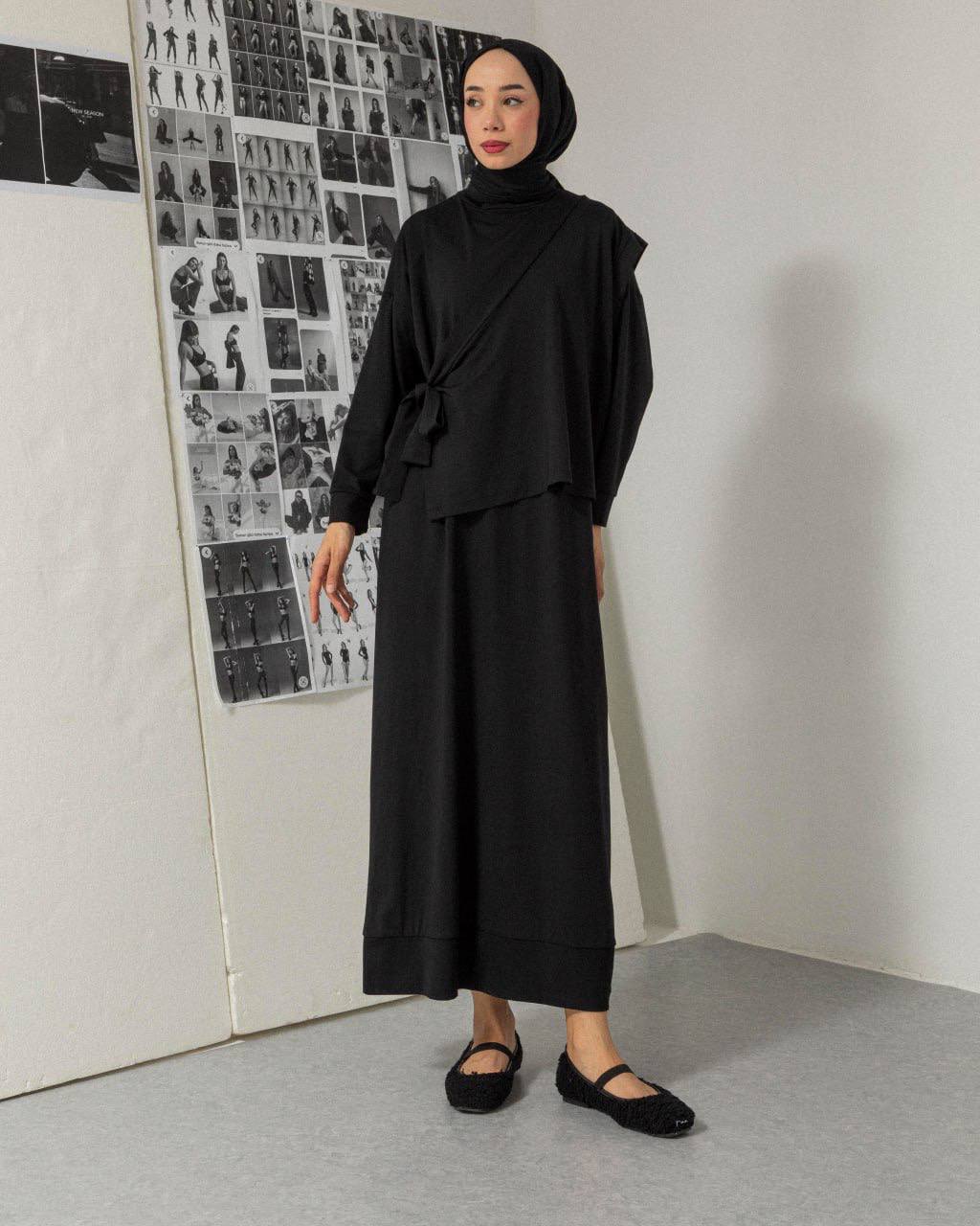 Nila Kleid in Schwarz