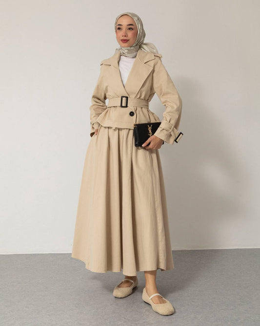 Meri 2-Teiler in Beige