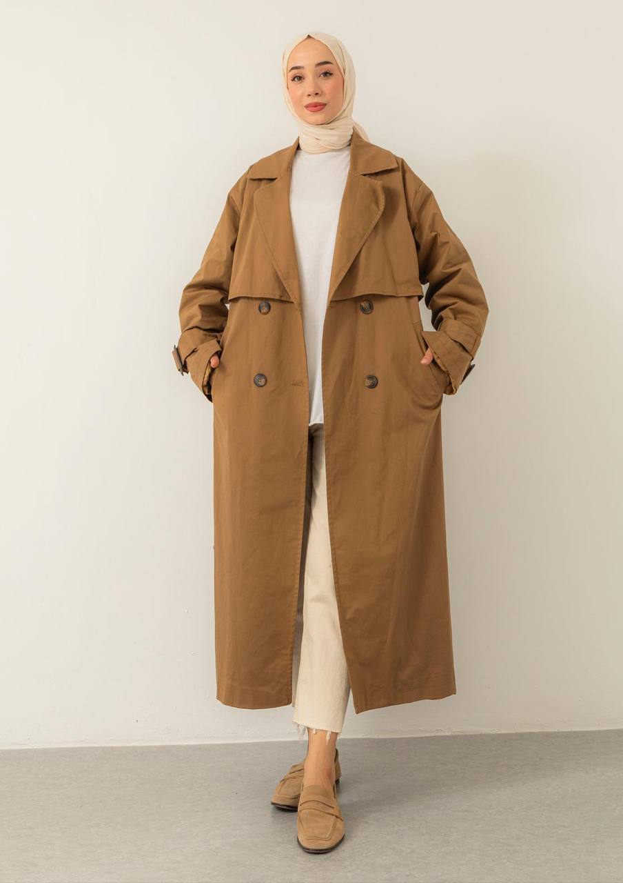 Oversize Eli Trenchcoat in Braun