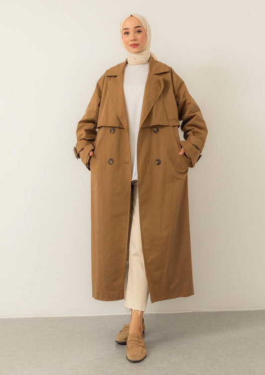Oversize Eli Trenchcoat in Braun