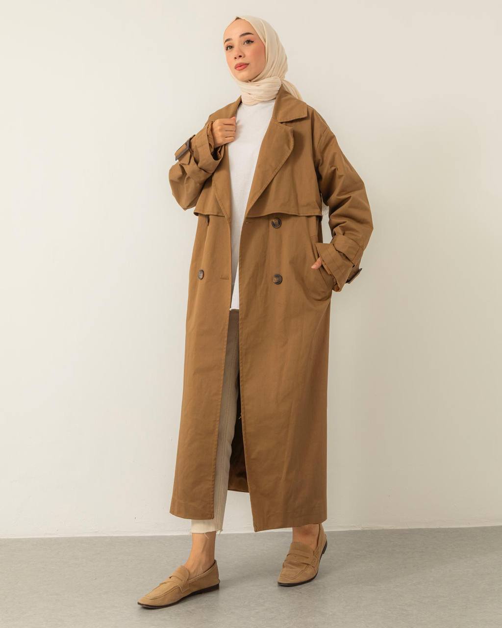 Oversize Eli Trenchcoat in Braun