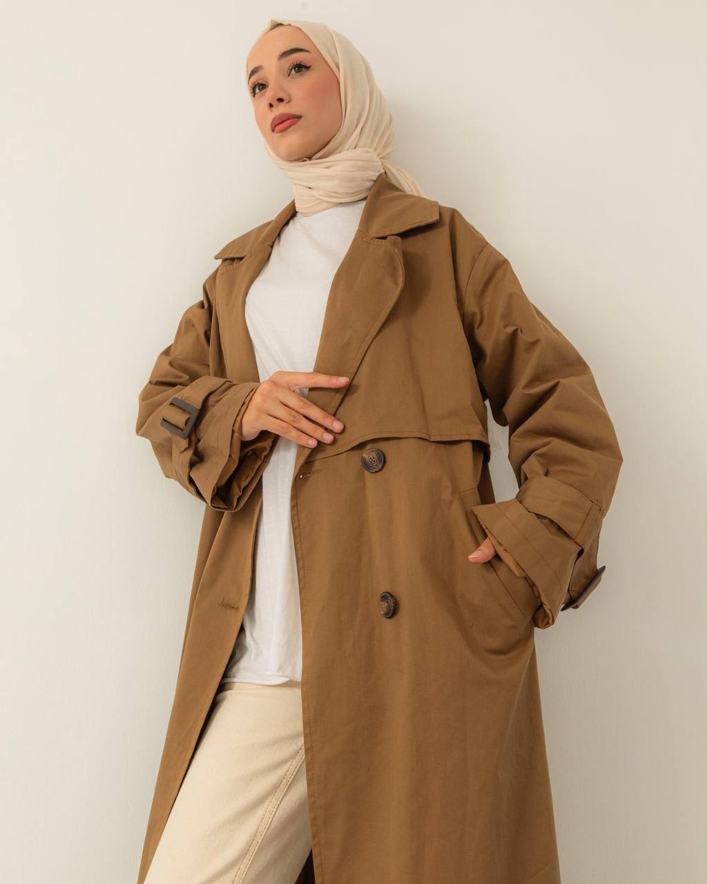 Oversize Eli Trenchcoat in Braun