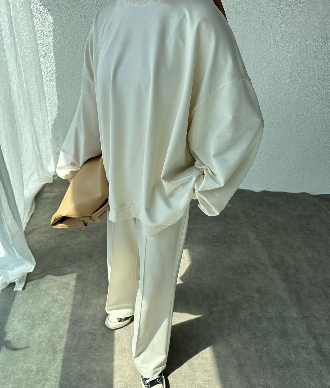 Casual Premium Zweiteiler in Creme
