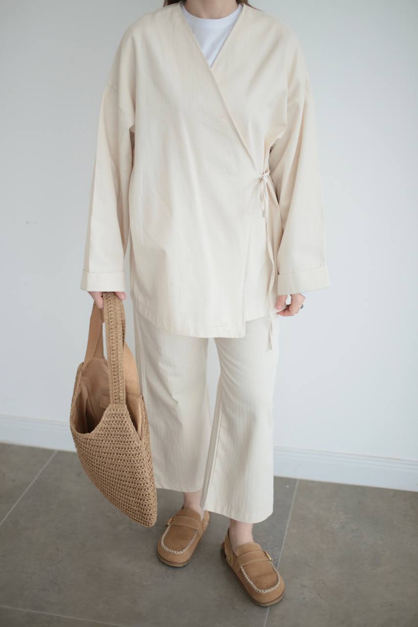Sand Zweiteiler in Creme