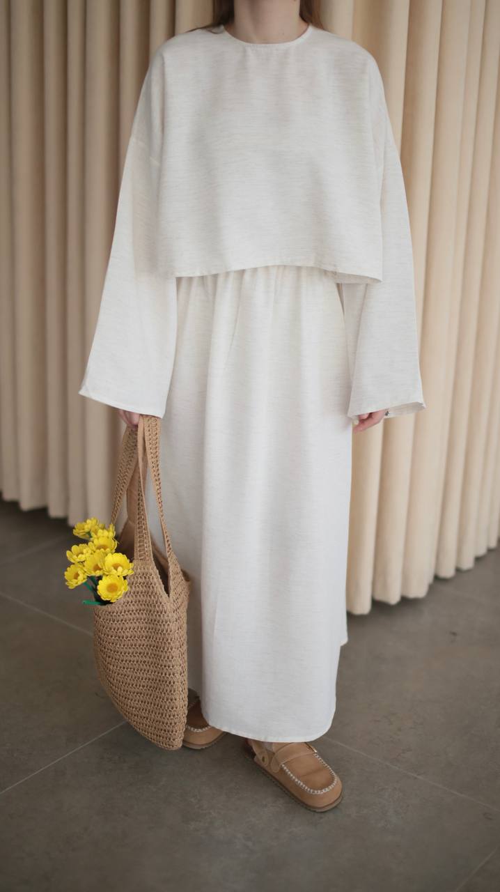 Mia Zweiteiler in Beige