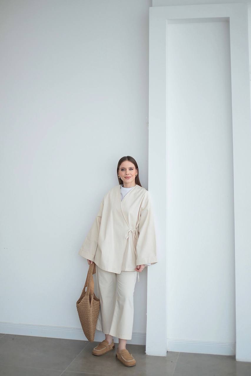 Sand Zweiteiler in Creme