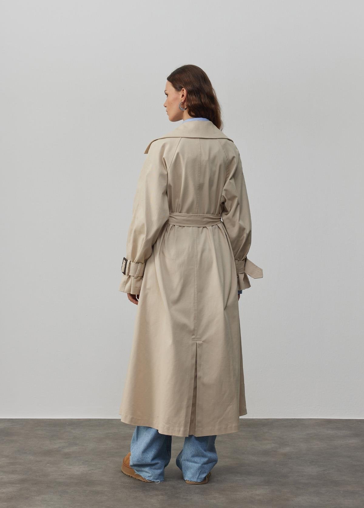 Oversize Stone Trenchcoat
