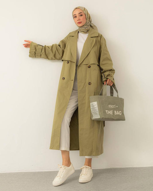 Oversize Eli Trenchcoat in Khaki