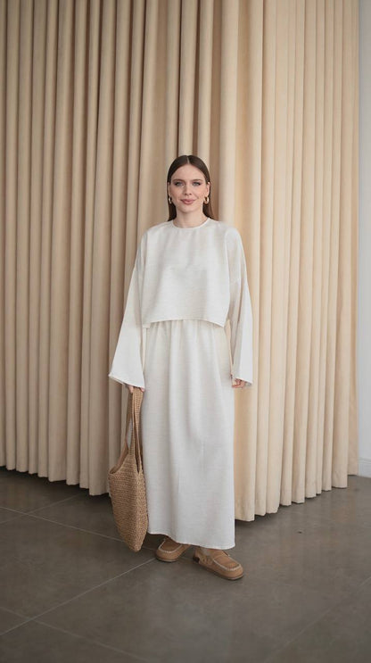 Mia Zweiteiler in Beige